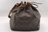 Authentic Louis Vuitton Monogram Petit Noe M42226 Shoulder Drawstring Bag 1632I