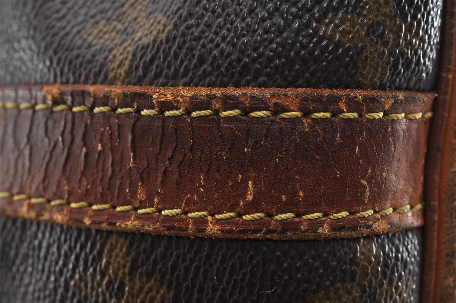 Authentic Louis Vuitton Monogram Petit Noe M42226 Shoulder Drawstring Bag 1632I