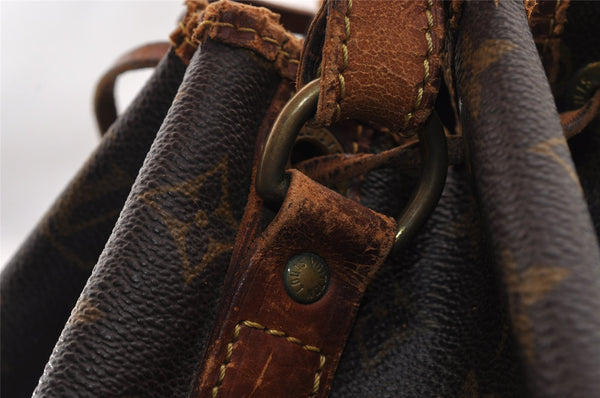 Authentic Louis Vuitton Monogram Petit Noe M42226 Shoulder Drawstring Bag 1632I