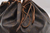Authentic Louis Vuitton Monogram Petit Noe M42226 Shoulder Drawstring Bag 1632I