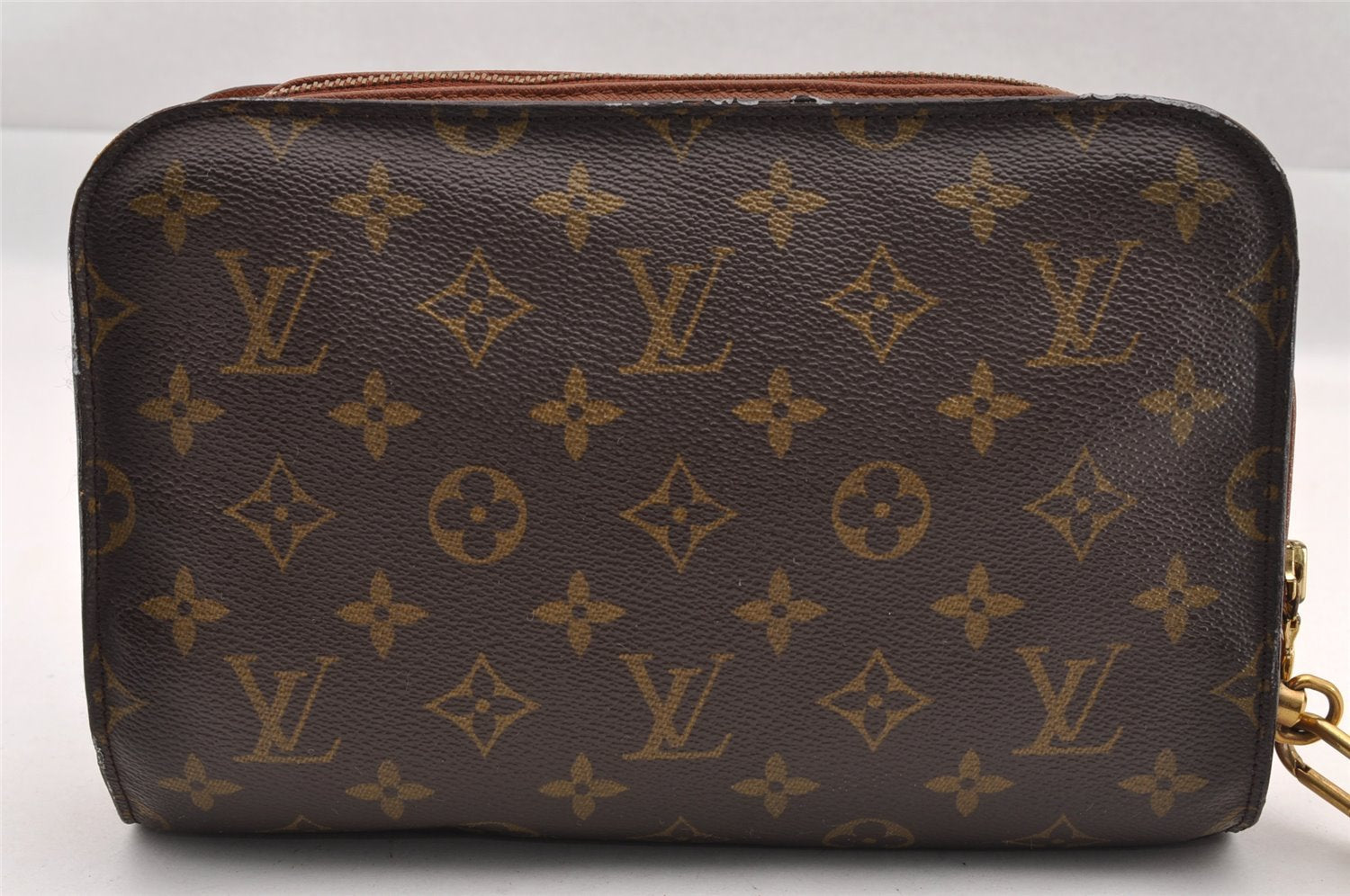 Authentic Louis Vuitton Monogram Orsay Clutch Hand Bag Purse M51790 LV 1633I