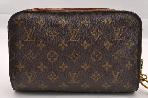 Authentic Louis Vuitton Monogram Orsay Clutch Hand Bag Purse M51790 LV 1633I