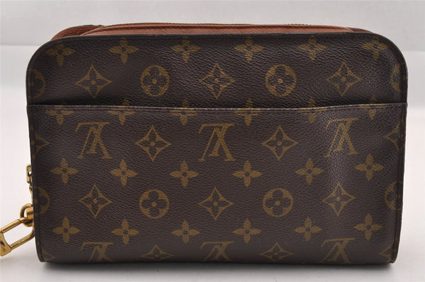 Authentic Louis Vuitton Monogram Orsay Clutch Hand Bag Purse M51790 LV 1633I