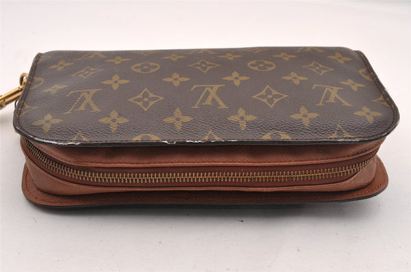 Authentic Louis Vuitton Monogram Orsay Clutch Hand Bag Purse M51790 LV 1633I