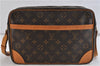 Auth Louis Vuitton Monogram Trocadero 30 Shoulder Cross Body Bag M51272 LV 1635D