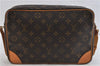 Auth Louis Vuitton Monogram Trocadero 30 Shoulder Cross Body Bag M51272 LV 1635D