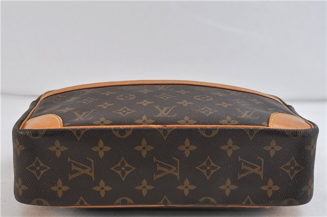 Auth Louis Vuitton Monogram Trocadero 30 Shoulder Cross Body Bag M51272 LV 1635D