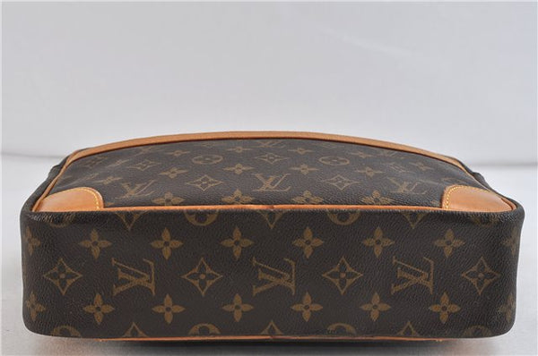 Auth Louis Vuitton Monogram Trocadero 30 Shoulder Cross Body Bag M51272 LV 1635D