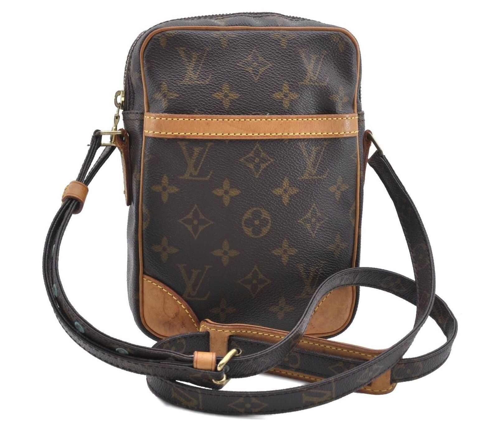 Authentic LOUIS VUITTON Monogram Danube Shoulder Cross Body Bag M45266 LV 1636C