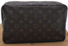 Auth Louis Vuitton Monogram Trousse Toilette 28 Clutch Hand Bag M47522 LV 1637D