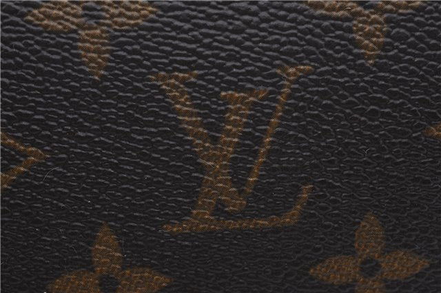 Auth Louis Vuitton Monogram Trousse Toilette 28 Clutch Hand Bag M47522 LV 1637D