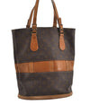 Authentic Louis Vuitton Monogram Bucket GM Shoulder Bag T42236 USA Model 1637I