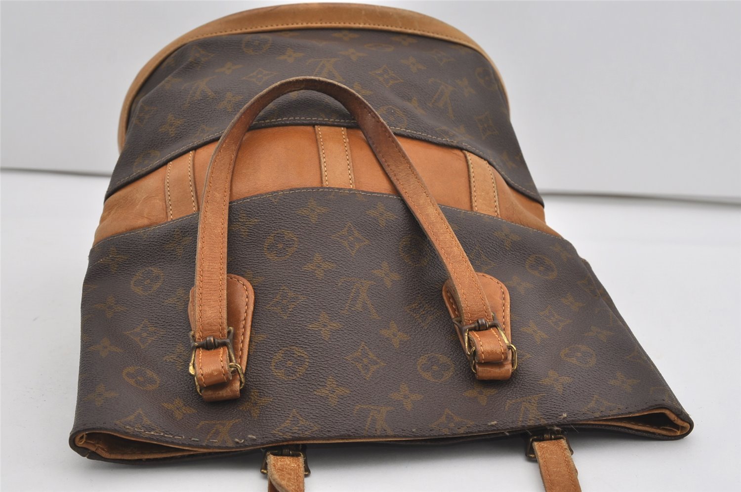 Authentic Louis Vuitton Monogram Bucket GM Shoulder Bag T42236 USA Model 1637I