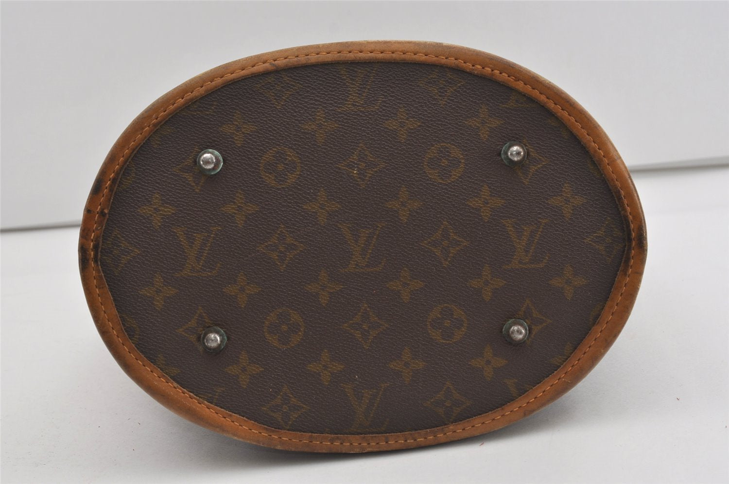 Authentic Louis Vuitton Monogram Bucket GM Shoulder Bag T42236 USA Model 1637I