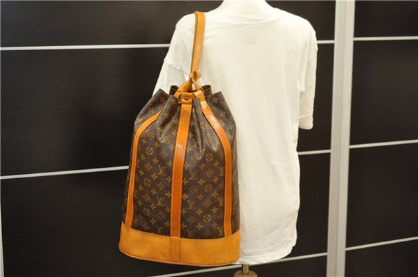 Authentic Louis Vuitton Monogram Randonnee GM Shoulder Bag M42244 LV 1638D