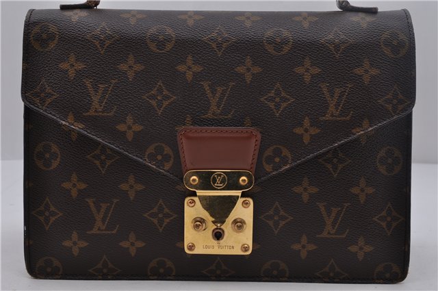 Authentic Louis Vuitton Monogram Concorde Hand Bag M51190 LV 1639D