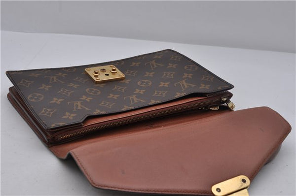 Authentic Louis Vuitton Monogram Concorde Hand Bag M51190 LV 1639D