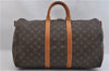 Authentic Louis Vuitton Monogram Keepall Bandouliere 45 M41418 Boston Bag 1641F