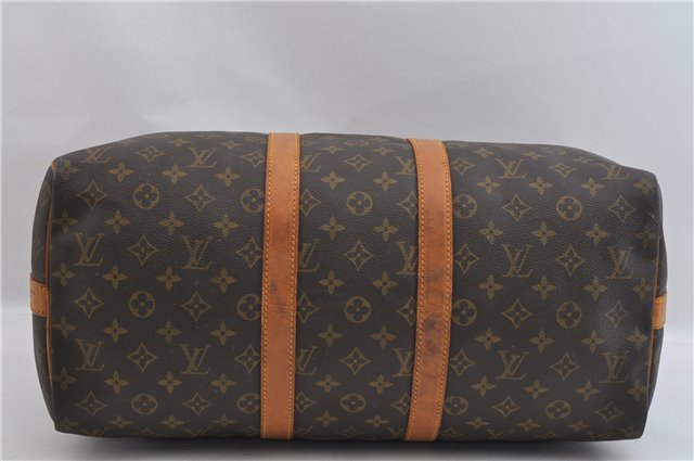 Authentic Louis Vuitton Monogram Keepall Bandouliere 45 M41418 Boston Bag 1641F