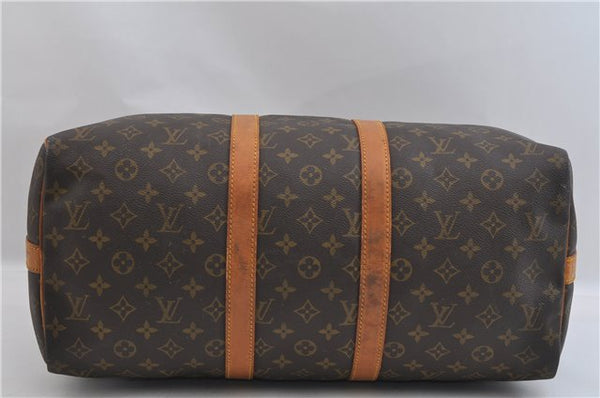 Authentic Louis Vuitton Monogram Keepall Bandouliere 45 M41418 Boston Bag 1641F