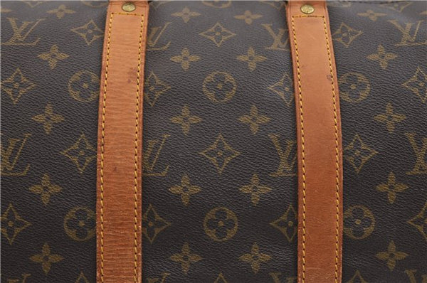 Authentic Louis Vuitton Monogram Keepall Bandouliere 45 M41418 Boston Bag 1641F