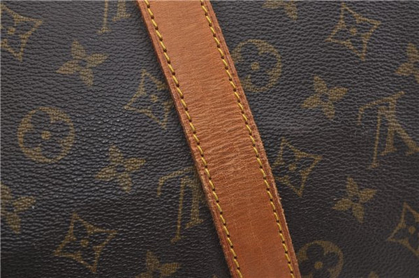 Authentic Louis Vuitton Monogram Keepall Bandouliere 45 M41418 Boston Bag 1641F