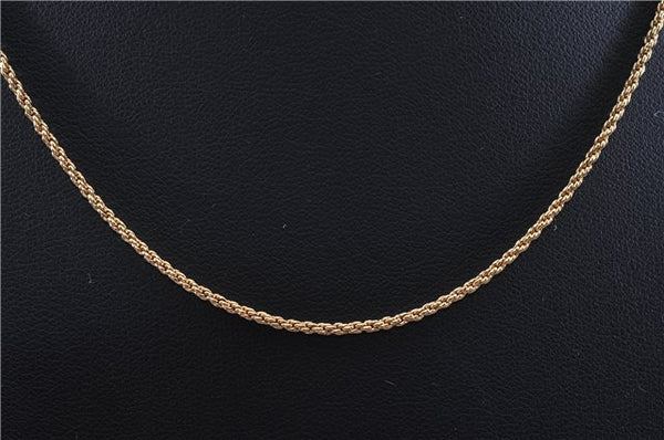 Authentic Christian Dior Gold Tone Chain Necklace CD 1641G