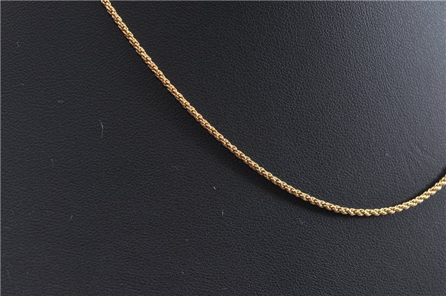 Authentic Christian Dior Gold Tone Chain Necklace CD 1641G