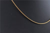 Authentic Christian Dior Gold Tone Chain Necklace CD 1641G