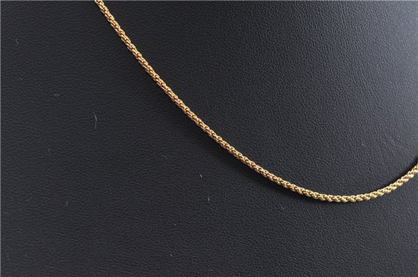 Authentic Christian Dior Gold Tone Chain Necklace CD 1641G