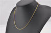 Authentic Christian Dior Gold Tone Chain Necklace CD 1641G