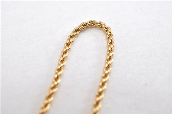 Authentic Christian Dior Gold Tone Chain Necklace CD 1641G