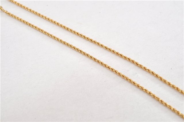 Authentic Christian Dior Gold Tone Chain Necklace CD 1641G