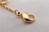 Authentic Christian Dior Gold Tone Chain Necklace CD 1641G