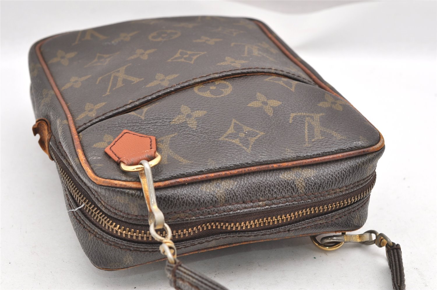 Authentic Louis Vuitton Monogram Danube Shoulder Cross Bag Old Model LV 1641I
