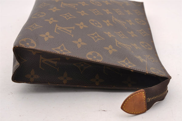 Authentic Louis Vuitton Monogram Poche Toilette 26 Pouch Old Model Junk 1642I