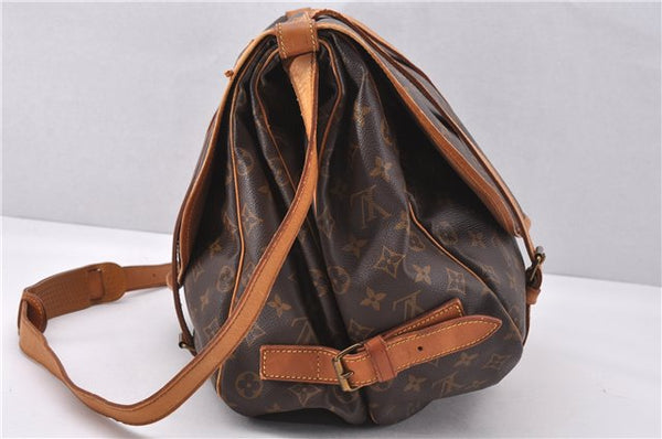Authentic Louis Vuitton Monogram Saumur 43 Shoulder Cross Bag M42252 LV 1643F