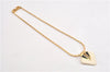 Authentic GIVENCHY Vintage Chain Pendant Necklace Gold Tone 1643G