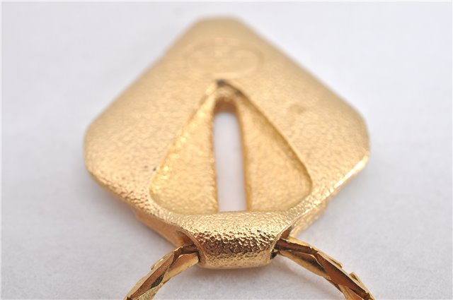 Authentic GIVENCHY Vintage Chain Pendant Necklace Gold Tone 1643G