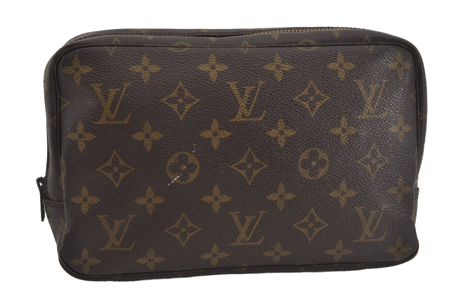 Auth Louis Vuitton Monogram Trousse Toilette 23 Clutch Hand Bag Old Model 1643I