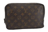 Auth Louis Vuitton Monogram Trousse Toilette 23 Clutch Hand Bag Old Model 1643I
