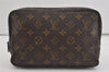 Auth Louis Vuitton Monogram Trousse Toilette 23 Clutch Hand Bag Old Model 1643I