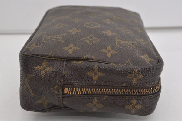 Auth Louis Vuitton Monogram Trousse Toilette 23 Clutch Hand Bag Old Model 1643I