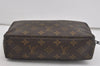 Auth Louis Vuitton Monogram Trousse Toilette 23 Clutch Hand Bag Old Model 1643I