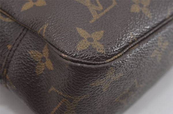Auth Louis Vuitton Monogram Trousse Toilette 23 Clutch Hand Bag Old Model 1643I
