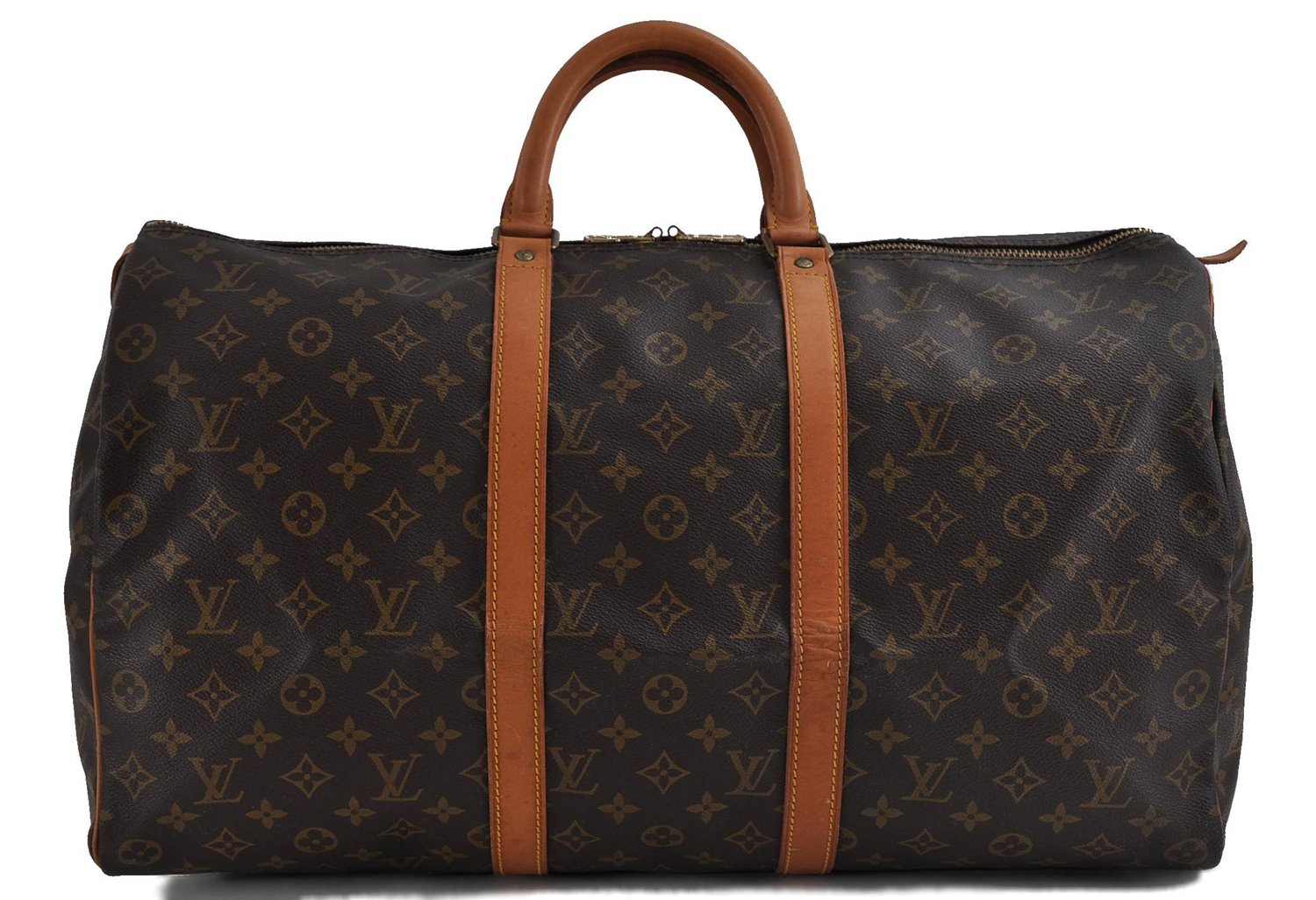 Authentic Louis Vuitton Monogram Keepall 50 Boston Bag M41426 LV 1644D