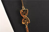 Authentic GIVENCHY Vintage Long Chain Pendant Necklace Gold Tone 1644G