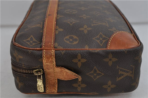 Authentic Louis Vuitton Monogram Compiegne 28 Clutch Hand Bag M51845 LV 1646D