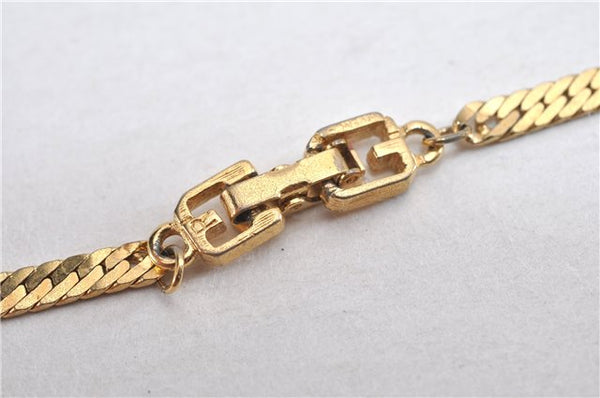 Authentic GIVENCHY Vintage Chain Necklace Gold Tone 1646G