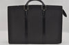 Auth Louis Vuitton Taiga Porte Documents Lozan Briefcase M30052 Black Junk 1646I